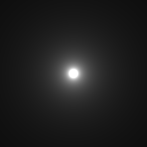Inverse-square light at its initial time