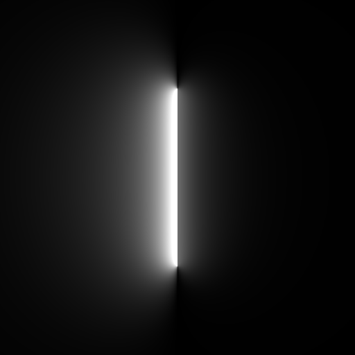Rectangle area light at its initial time
